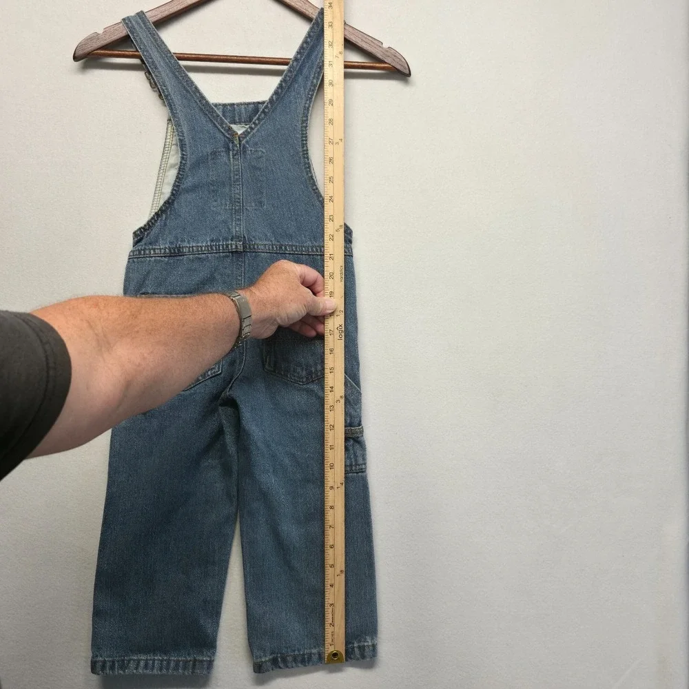 Oshkosh Denim Overalls Toddler 4T Blue Carpenter Utility Bib